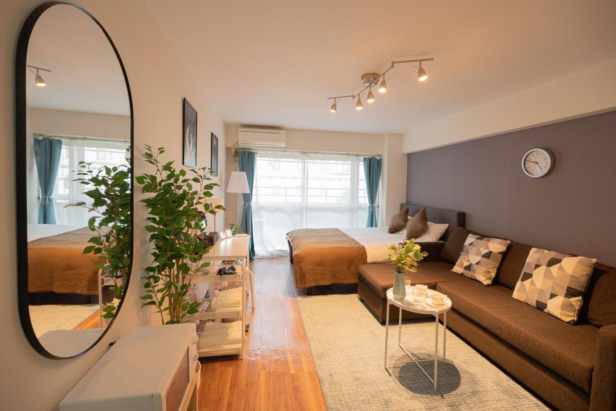Apartamento 新宿歌舞伎町new Design Apartment！駅3分钟！最大5人可！無料モバイルwi-fi！