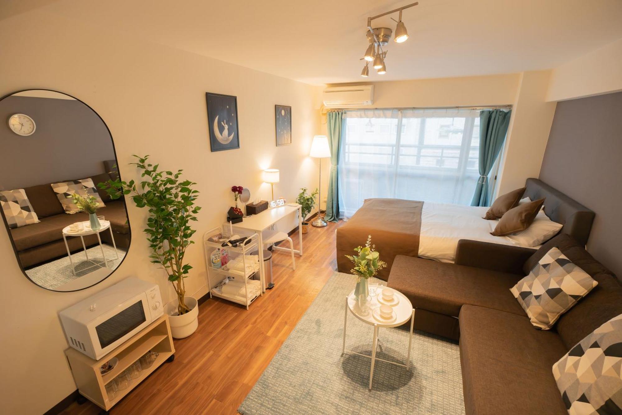 新宿歌舞伎町new Design Apartment！駅3分钟！最大5人可！無料モバイルwi-fi！ Apartamento *